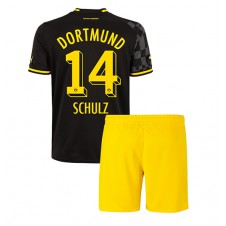 Borussia Dortmund Nico Schulz #14 Bortaställ Barn 2022-23 Korta ärmar (+ Korta byxor)
